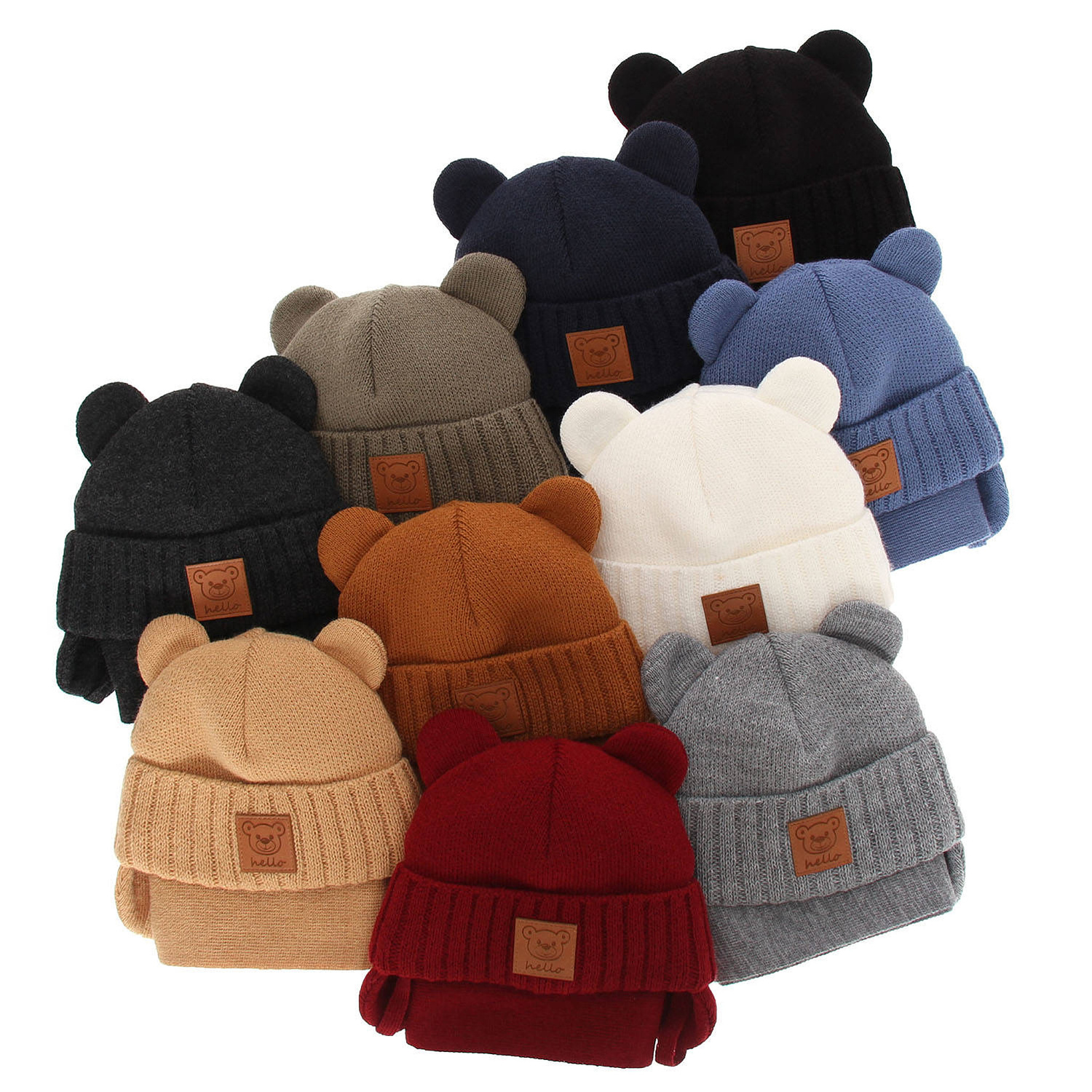 Czapka i szalik dla chłopca zimowy komplet, niebieski, wiązany Petit