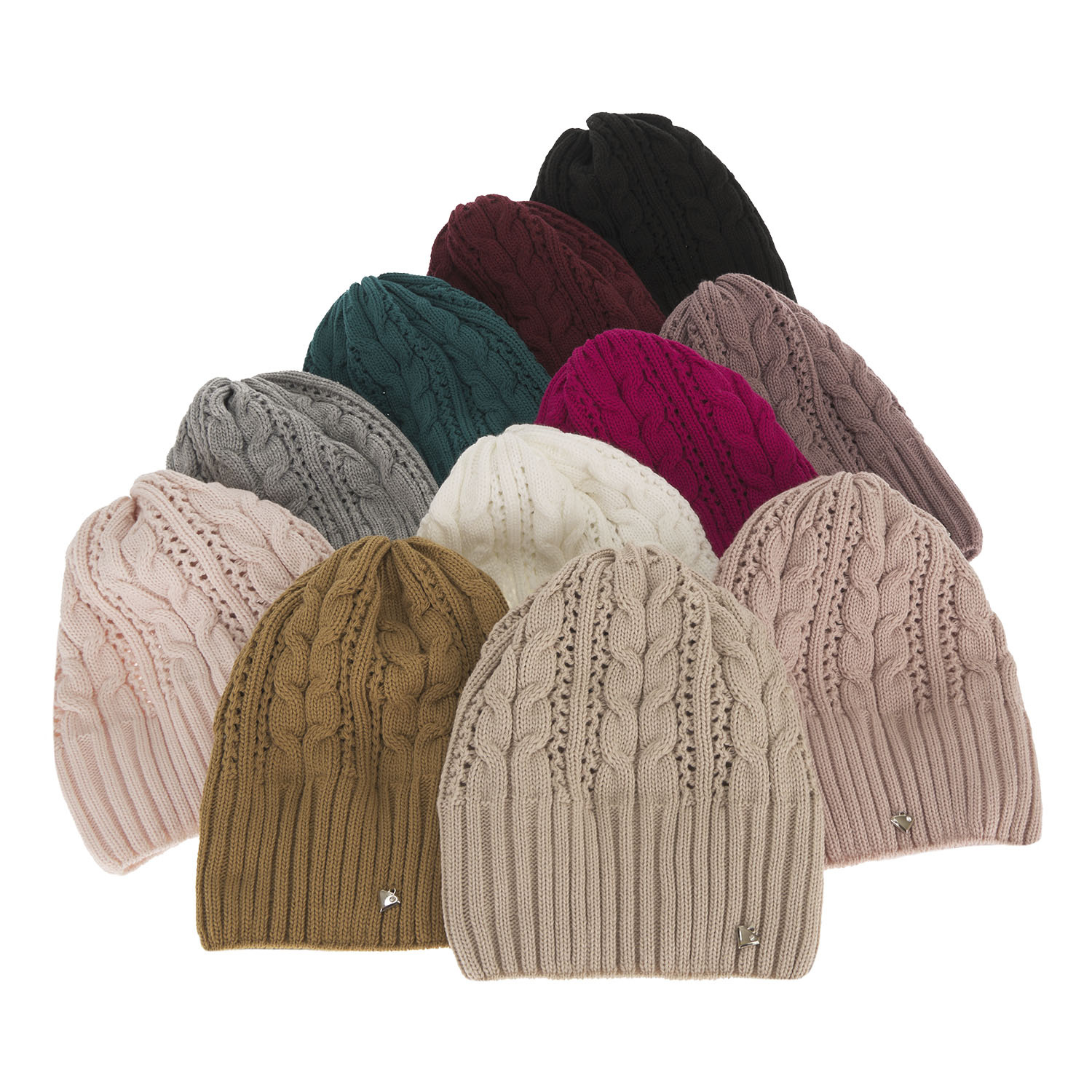 Czapka zimowa damska, wrzosowa, elegancka Sarysa