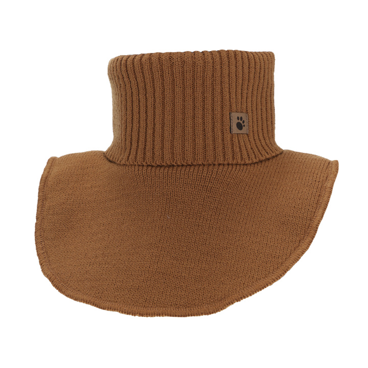 Golf z podszyciem dla chłopca, zimowy, brązowy Lamor