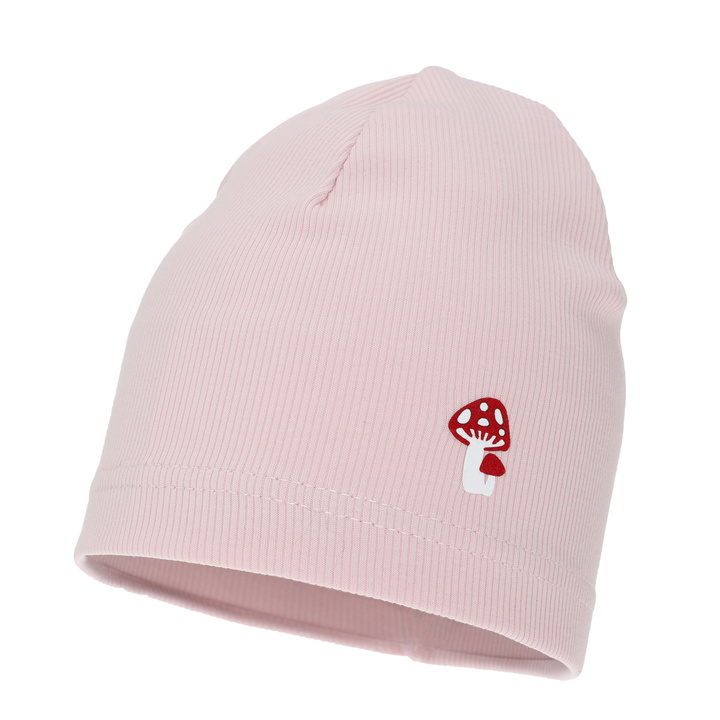 Czapka dla dziewczynki jesienna, wiosenna, różowa, bawełniana Balma