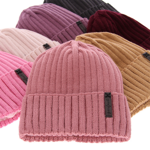 Czapka zimowa damska, różowa, elegancka, Parisa