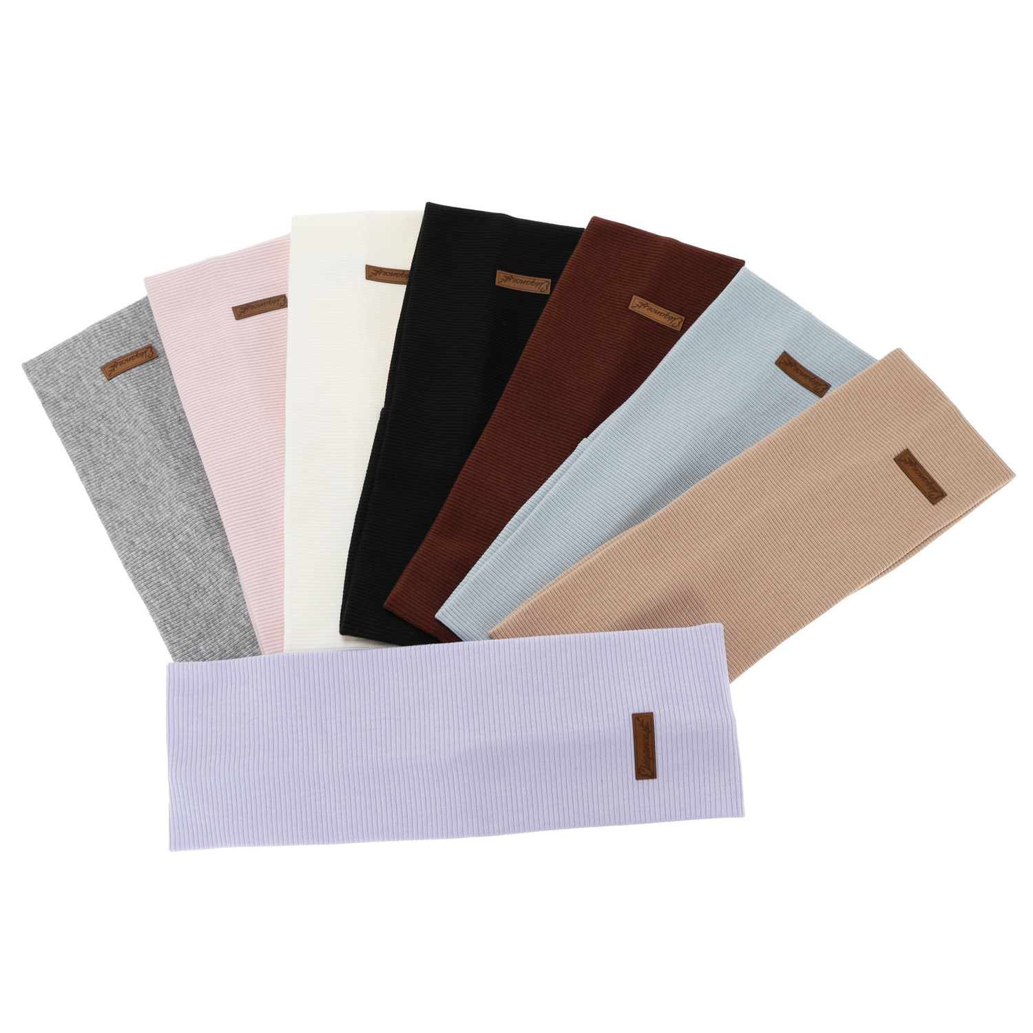 Opaska jesienna, wiosenna, damska, czarna, bawełniana Sharon