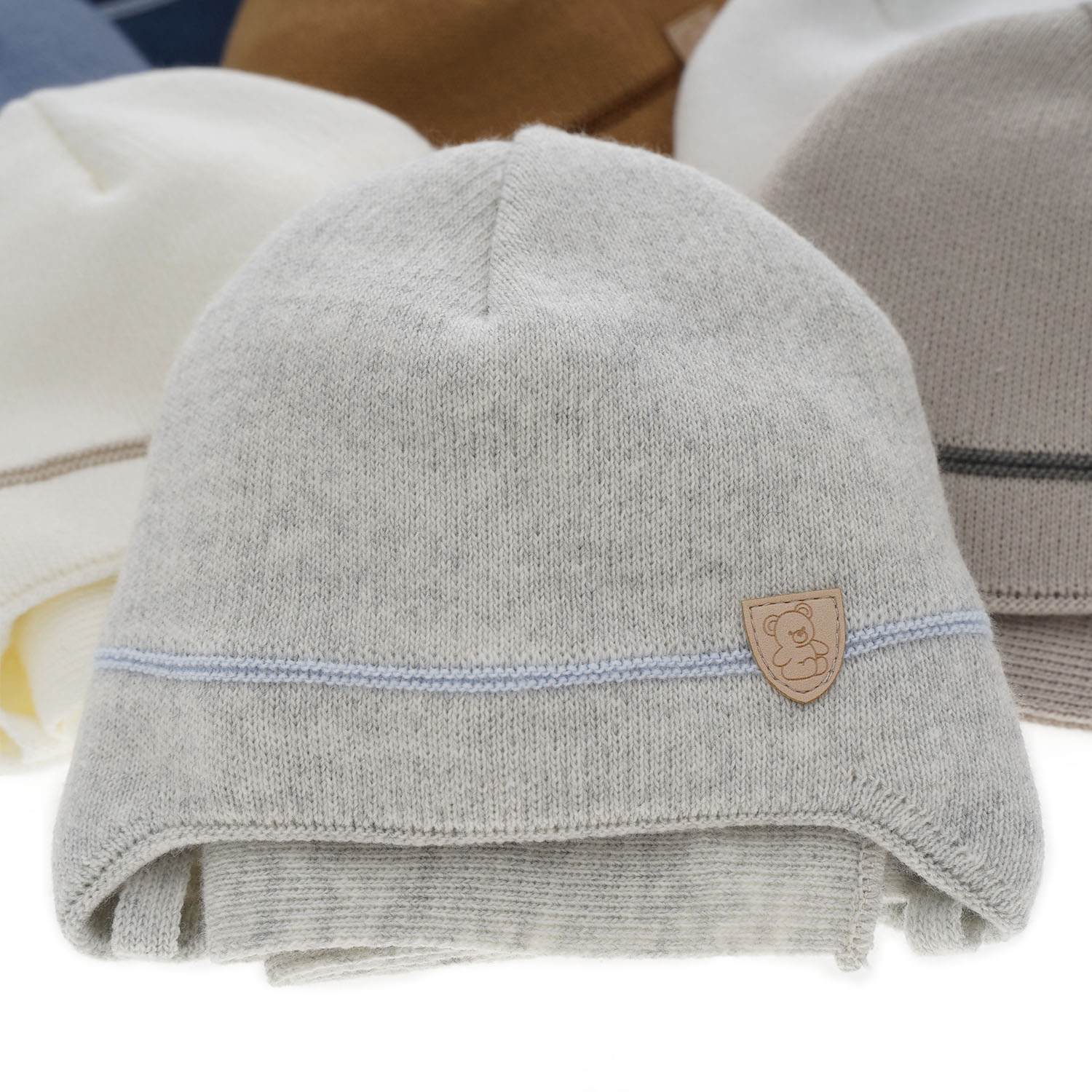 Czapka i szalik dla chłopca zimowy komplet, niebieski, wiązany Musso