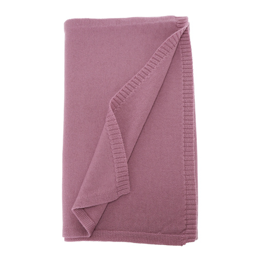 Szalik zimowy damski, fioletowy, 100% wełniany merino Elonia