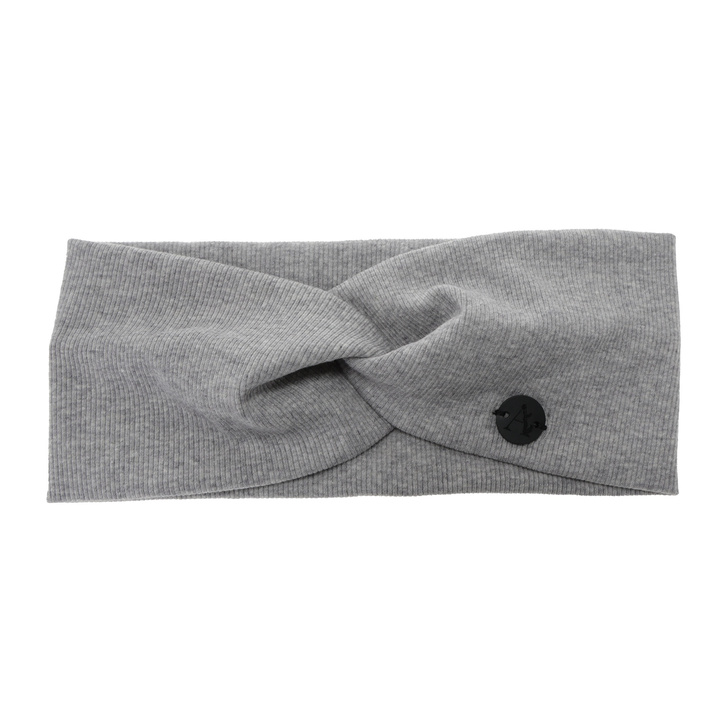 Opaska jesienna, wiosenna, damska, szara, bawełniana Auri