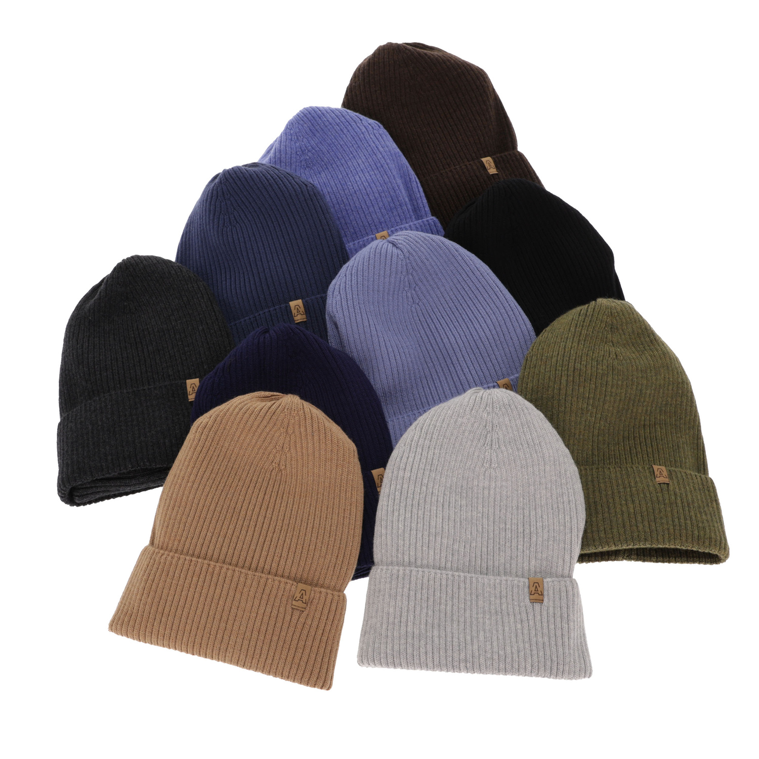 Czapka i komin dla chłopca jesienny, wiosenny komplet, camel, 100% wełniany merino Lemas