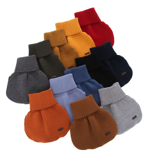 Golf zimowy dla chłopca, musztardowy, Gobi