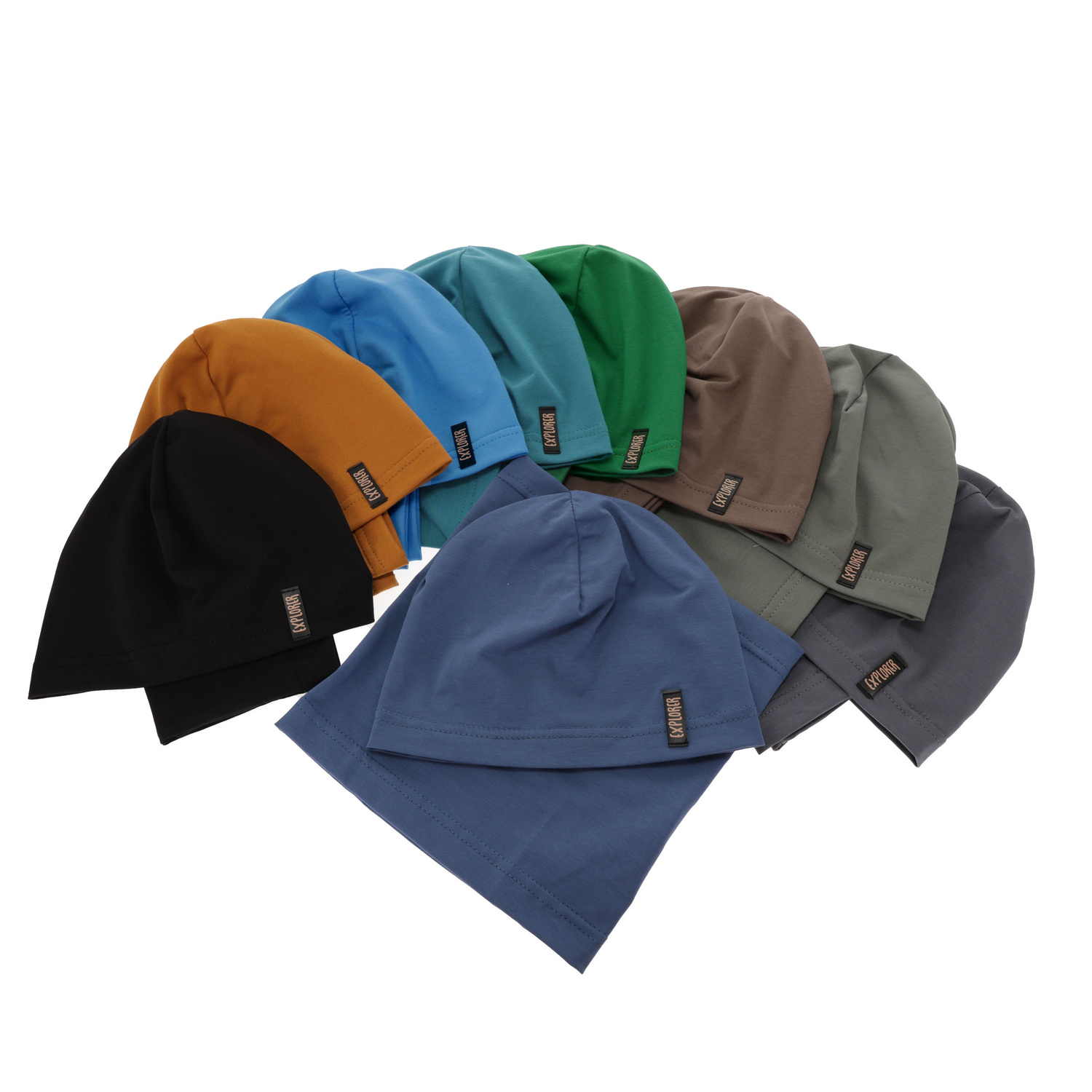 Czapka i komin dla chłopca jesienny, wiosenny komplet, zielony Hobart