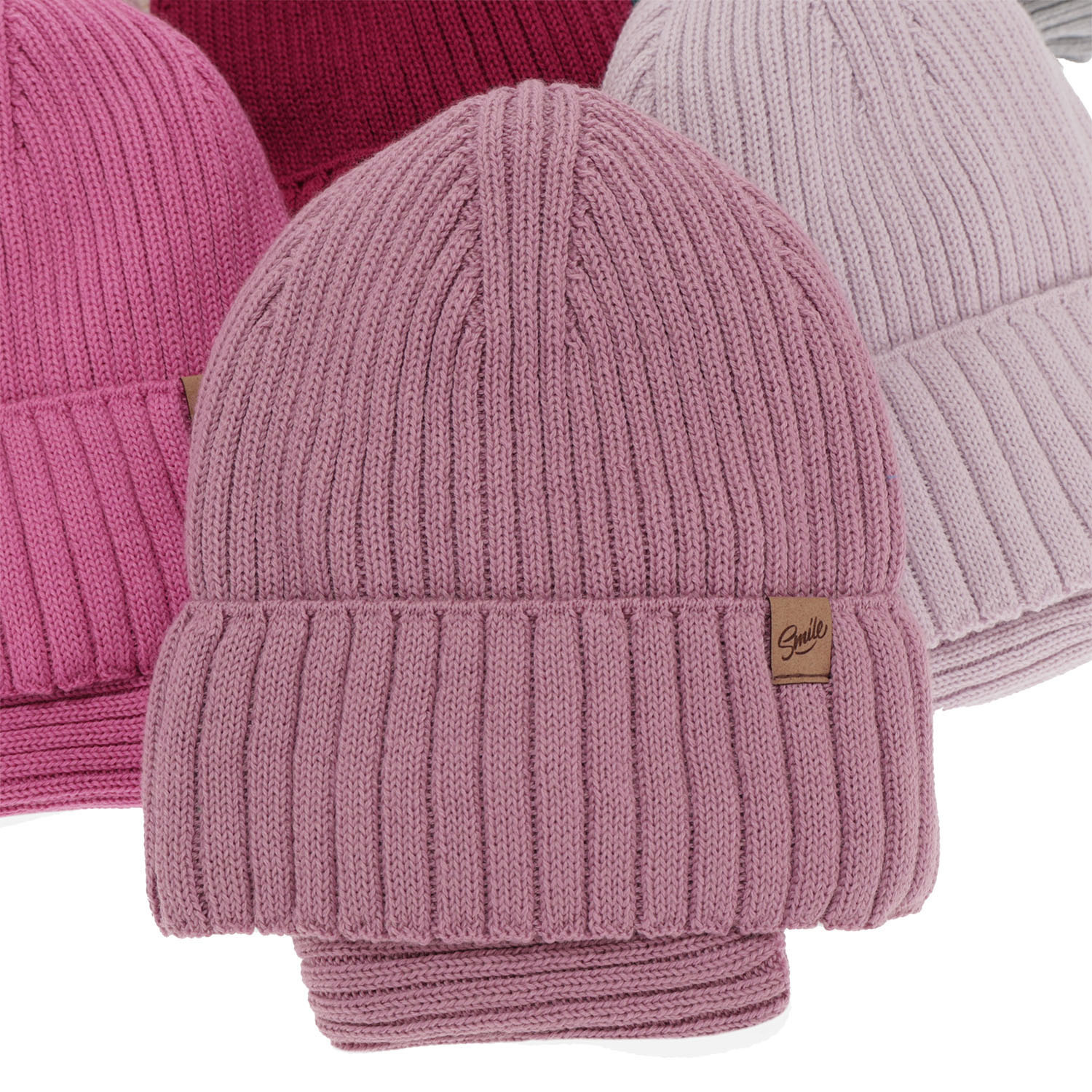 Czapka i komin dla dziewczynki zimowy komplet, czarny, wełniany merino Mesalia