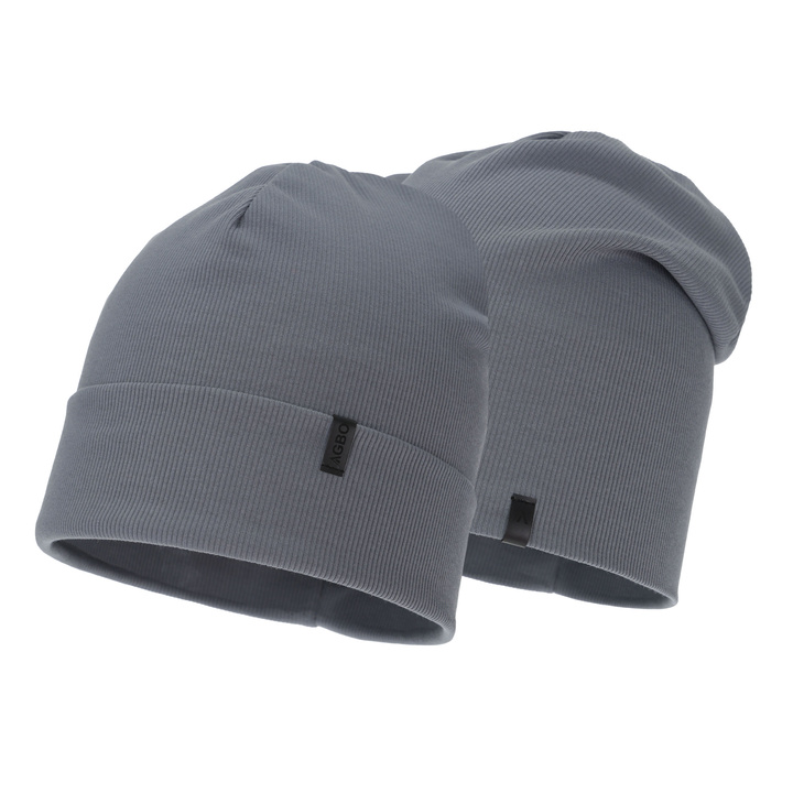 Czapka jesienna, wiosenna męska, bawełniana, szara, Flurry