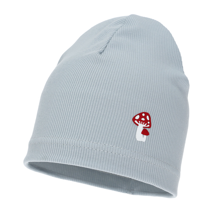 Czapka dla dziewczynki jesienna, wiosenna, szara, bawełniana Balma