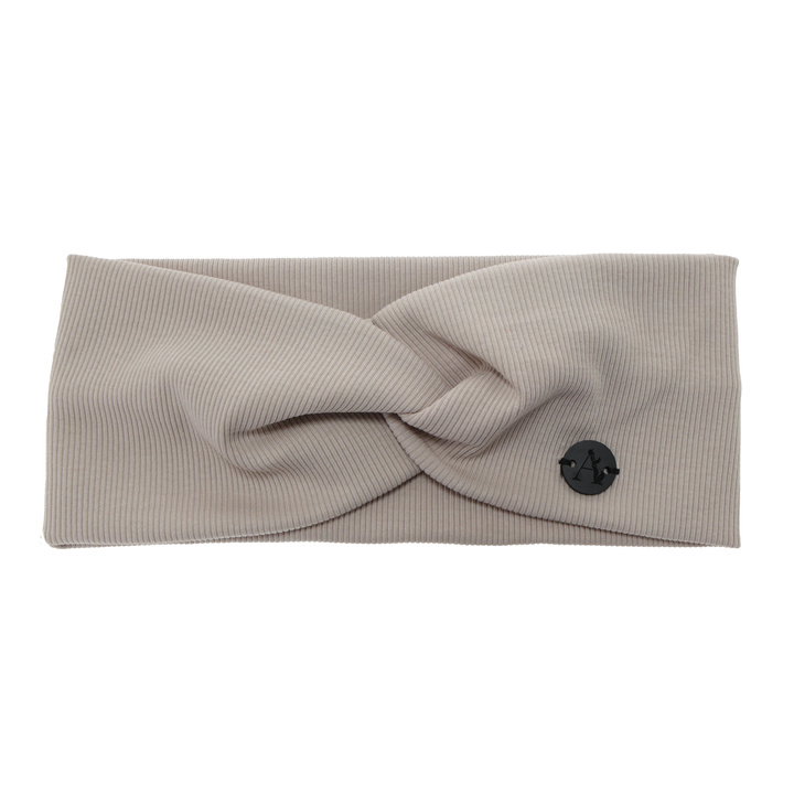 Opaska jesienna, wiosenna, damska, beżowa, bawełniana Auri