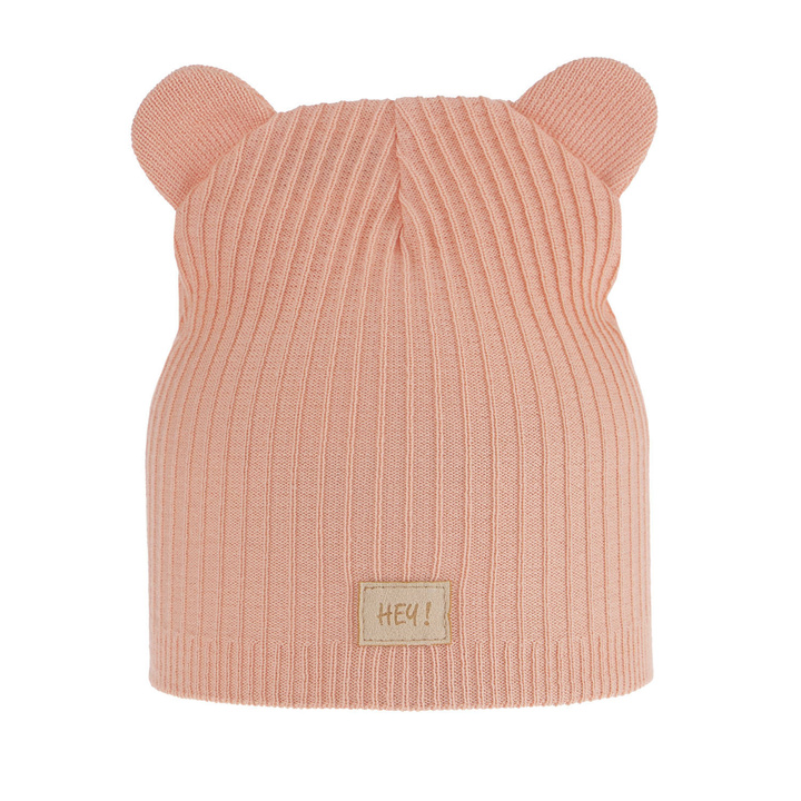 Czapka jesienna, wiosenna dla dziewczynki, z bawełną, pomarańczowa Clarisa