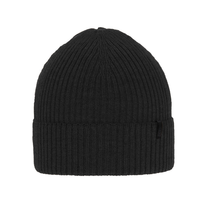 Czapka zimowa męska, ciemnoszara, 100% wełniana merino, Thorin