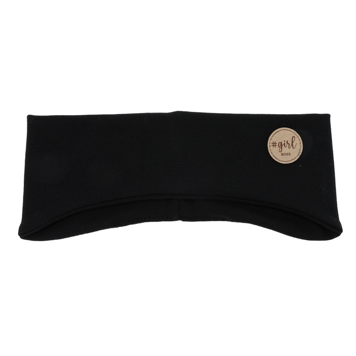 Opaska jesienna, wiosenna dla dziewczynki, czarna Maranta