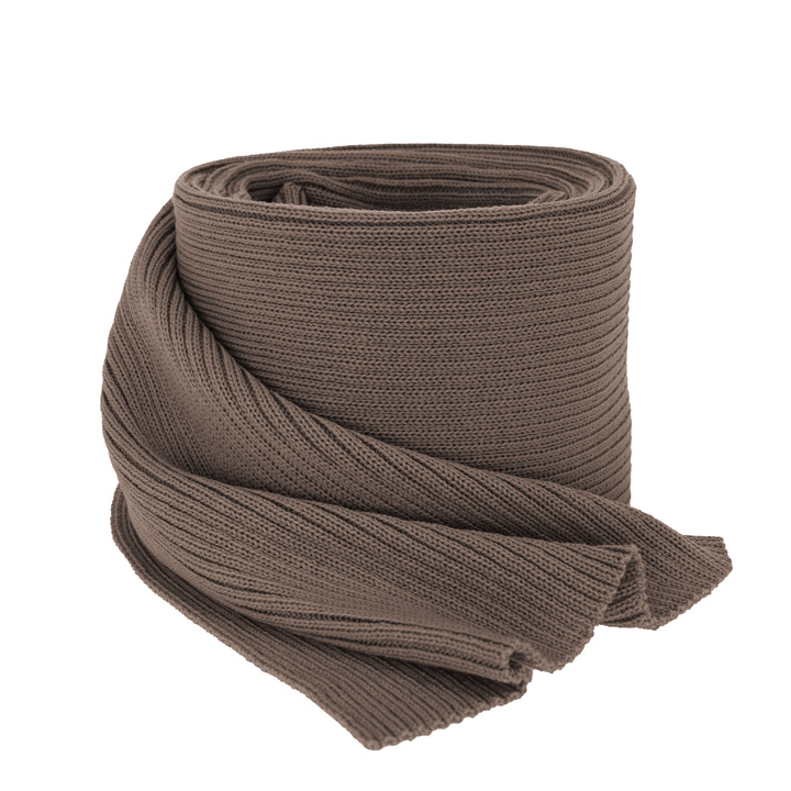 Szalik zimowy damski, brązowy, 100% wełniany merino, Jessica