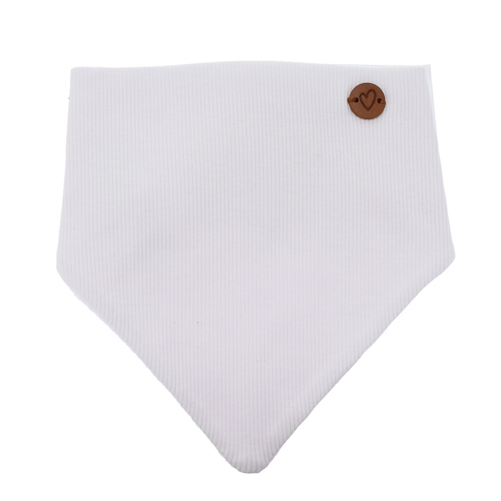 Chusta jesienna, wiosenna dla dziewczynki, biała, bawełniana Lucy