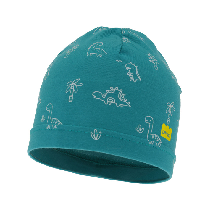 Czapka dla chłopca jesienna, wiosenna, szmaragdowa, bawełniana Jovik