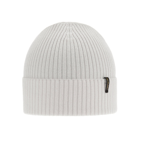 Czapka zimowa damska, biała, 100% wełniana merino, Megan
