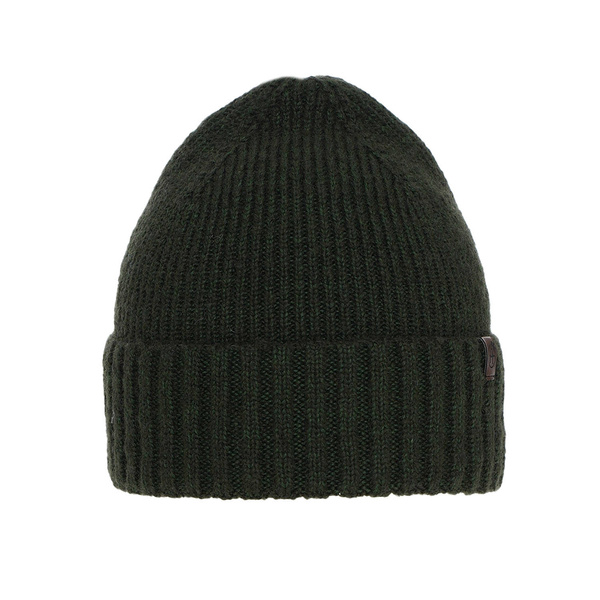 Czapka zimowa damska, khaki, z wełną merino Alvara