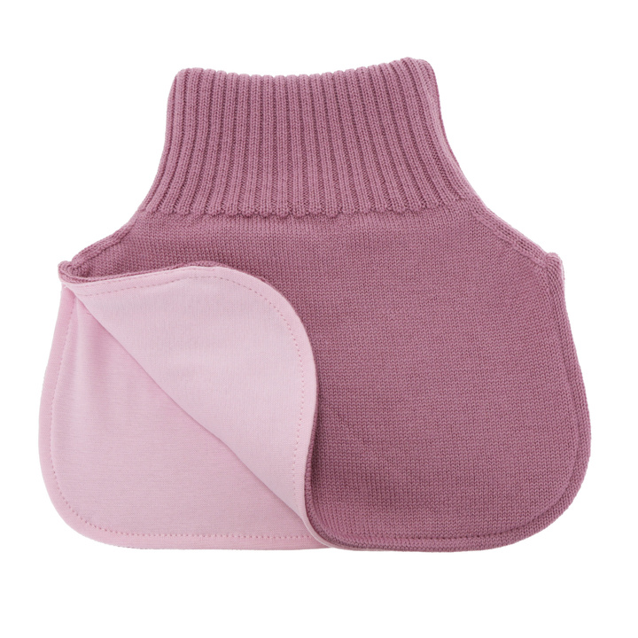 Golf zimowy dla dziewczynki, 100% wełniany merino, fioletowy, Felice